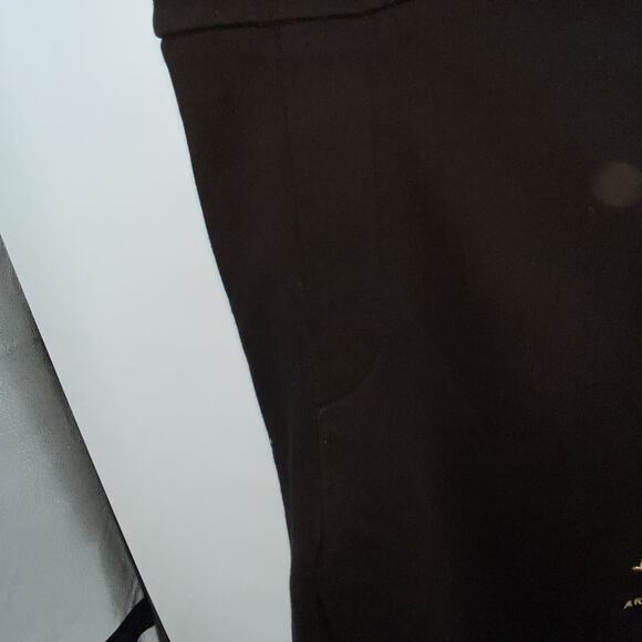 Armani Exchange Black Sweatpants With Gold Embroidered Logo SZ LARGE - Picture 10 of 15